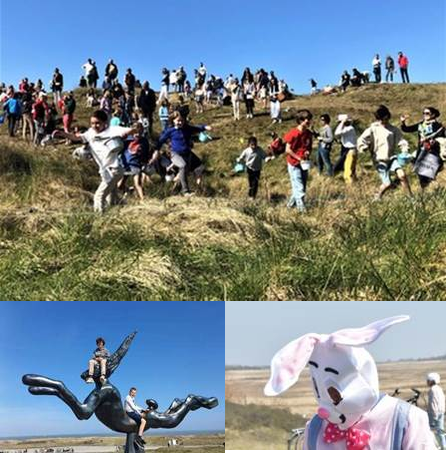 CHASSE AUX OEUFS DE P&Acirc;QUES DANS LES DUNES 